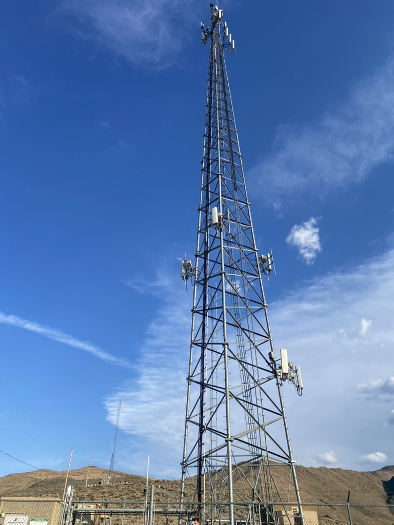 Patrick Tower lattice site with the new fence node on the perimeter