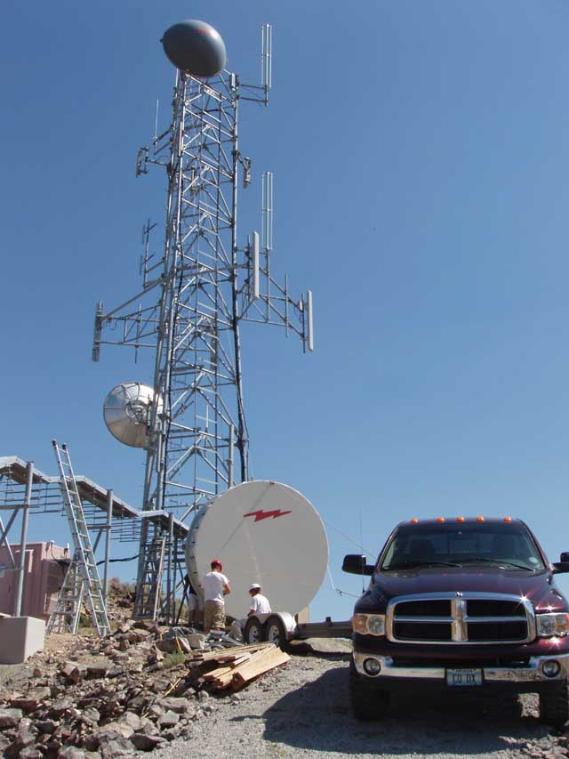 High Sierra Communications relay site on Poito Mountain near Empire