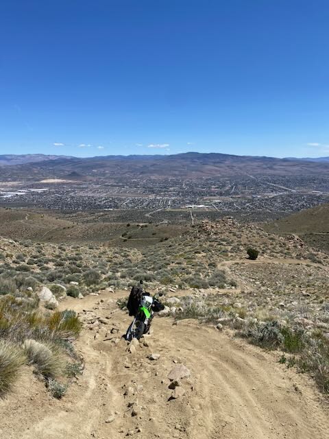 View from the Spanish Benchmark grade toward the city in the valley below